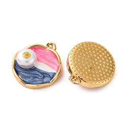 304 Stainless Steel Enamel Pendants&nbsp;STAS-U061-44G