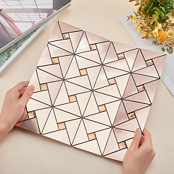 Square Mosaic Aluminum Plastic Self-Adhesive Wall Stickers&nbsp;DIY-WH0257-15B