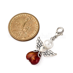 Heart Angel Glass Pendant Decoration&nbsp;HJEW-JM03807