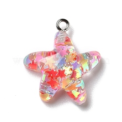 Transparent Resin Pendants&nbsp;RESI-D055-086P