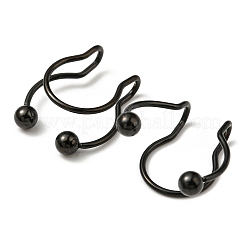304 Stainless Steel Clip on Nose Rings&nbsp;AJEW-P109-01EB
