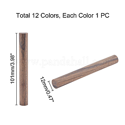 12 Pcs 12 Colors Wood Stick&nbsp;WOOD-PH0001-51