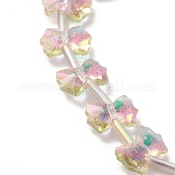 Electroplate Glass Beads&nbsp;EGLA-F163-01-FR03