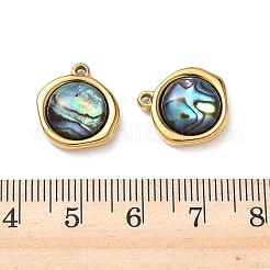 Natural Paua Shell Pendants&nbsp;STAS-G397-01G-02