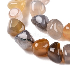 Natural Grey Agate Beads Strands&nbsp;G-N342-64