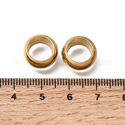 304 Stainless Steel Large Hole Beads&nbsp;STAS-H263-01G-03