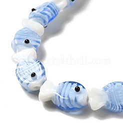 Handmade Lampwork Beads Strands&nbsp;LAMP-G154-07F