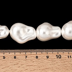 Electroplated Glass Pearl Beads Strands&nbsp;BSHE-B008-02