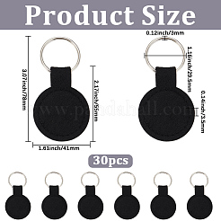 30Pcs Polyester Keychains&nbsp;KEYC-SP0001-61B