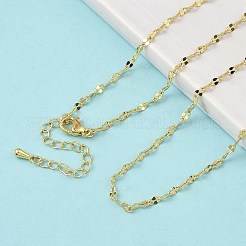 2.5MM Brass Dapped Chain Necklaces&nbsp;NJEW-P339-02A-G