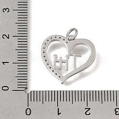 Brass Micro Pave Clear Cubic Zirconia Pendants&nbsp;CU-CBAEEA8-09A-P
