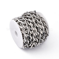 Tarnish Resistant 304 Stainless Steel Figaro Chains&nbsp;CHS-G022-01P