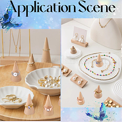 16Pcs Wooden Ring Displays&nbsp;RDIS-SC0001-05B