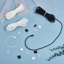 3Pcs 3 Colors Plastic Ball Chains with Clasps&nbsp;DIY-PH0030-32