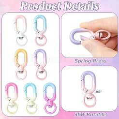 14Pcs 7 Colors Alloy Swivel Clasps&nbsp;FIND-CJZ0001-012