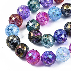 Electroplate Opaque Glass Beads Strands&nbsp;EGLA-S174-32