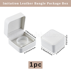 1Pc Imitation Leather Bangle Package Boxes&nbsp;LBOX-BBC0001-01A