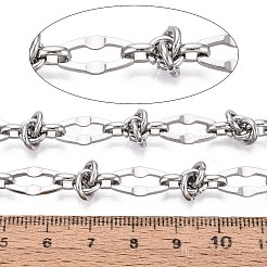 304 Stainless Steel Hexagon Link Chains&nbsp;CHS-Q009-12P