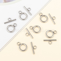 Tarnish Resistant 304 Stainless Steel Toggle Clasps&nbsp;STAS-F114-04P-B