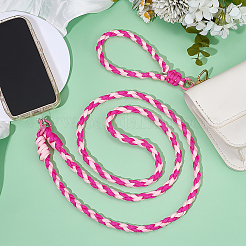 2Pcs Polyester & Spandex Cord Phone Hand Strap Chains&nbsp;HJEW-PH02163