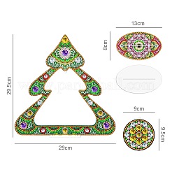 DIY Christmas Tree Display Decor Diamond Painting Kits&nbsp;DIAM-PW0001-089A