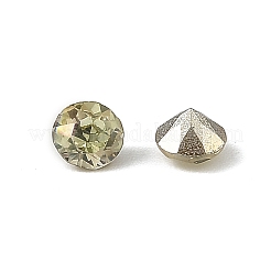 Glass Rhinestone Cabochons&nbsp;GLAA-A018-4mm-001GY