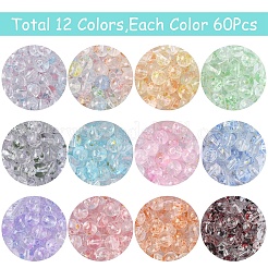 720Pcs 12 Colors Baking Paint Transparent Glass Beads&nbsp;DGLA-YW0001-62