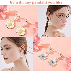 12Pcs Brass Stud Earring Findings&nbsp;DIY-CN0002-48