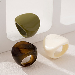 3Pcs Resin Finger Rings&nbsp;FS-WG12E8C-01