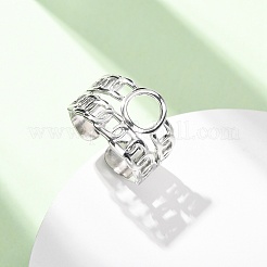 304 Stainless Steel Cuff Open Rings&nbsp;RJEW-P191-08P