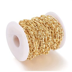 Brass Handmade Link Chains&nbsp;X-CHC-M019-06G