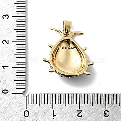 Brass Micro Pave Cubic Zirconia Pendants&nbsp;KK-H089-01C-G