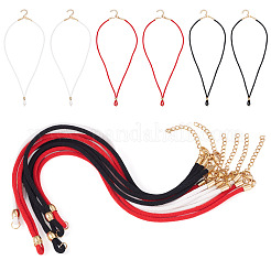 6Pcs 3 Colors 3MM Nylon Braided Cord Necklace Making&nbsp;AJEW-TA00058