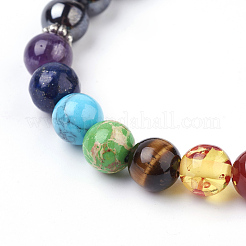Gemstone Charm Bracelets&nbsp;X-BJEW-P179-05