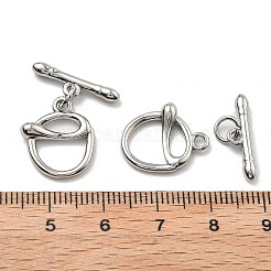 Brass Toggle Clasps&nbsp;KK-B129-18P