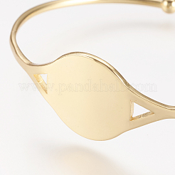 Brass Cuff Bangle&nbsp;X-BJEW-P168-B11