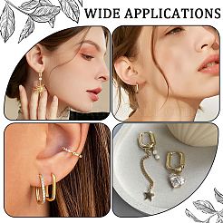 8 Pairs 2 Colors 304 Stainless Steel Huggie Hoop Earrings&nbsp;STAS-SC0021-28G