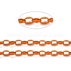 Spray Painted Alloy Cable Chains&nbsp;LCHA-L001-02D