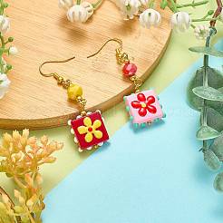 8Pcs 2 Colors Handmade Lampwork Enamel Beads&nbsp;LAMP-SZ0001-83