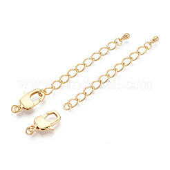 Brass Chain Extender&nbsp;KK-T074-62G-02