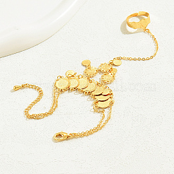 Brass Link Finger Ring Bracelets for Women&nbsp;UV8237