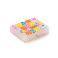 Rectangle Food Grade Eco-Friendly Silicone Focal Beads&nbsp;LS-SIL-C006-01A