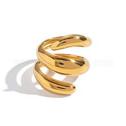 304 Stainless Steel Cuff Open Rings for Women&nbsp;AZ8690