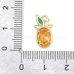 Brass Pave Colorful Cubic Zirconia Pendants&nbsp;CU-CBAFB7D-03B-G