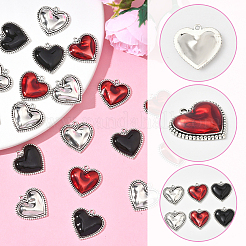 30Pcs 3 Styles Tibetan Style Alloy Pendants & Alloy Enamel Pendants&nbsp;FIND-SC0019-38