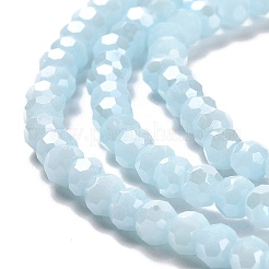 Electroplate Opaque Glass Beads Strands&nbsp;LS-EGLA-A035-P4mm-A10