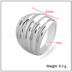Multi Layered Zinc Alloy Finger Rings for Women&nbsp;IA4421-2