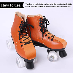 PVC Leather Flat Toe Guard Protector&nbsp;FIND-WH0013-65E