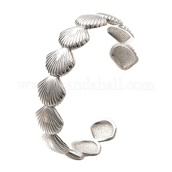 Brass Cuff Bangles for Women&nbsp;BJEW-U018-03P