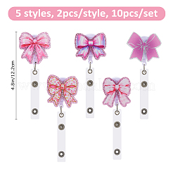 10Pcs 5 Styles Acrylic Badge Reels&nbsp;HJEW-FH00218
